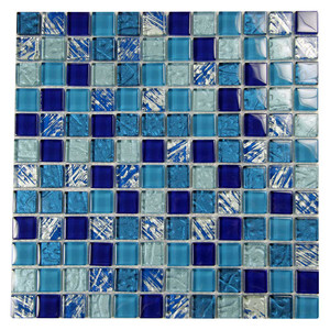 Splash and Silver Mix NG MOS#7 Mosaic Pool Tile