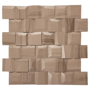 Adamant Athens Grey Geometric Marble Mosaic Tile