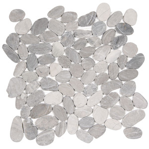 Dunes Grey Pebble Stone Sliced Tile Dunes Grey Pebble Stone Sliced Tile