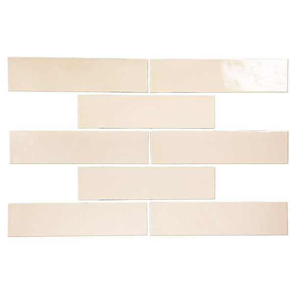 Pastel Buff Glossy 3x12 Ceramic Subway Tile