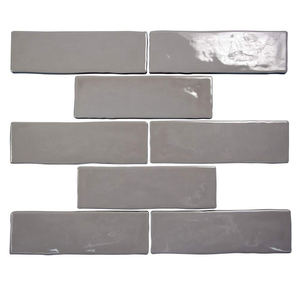 Pastel Pepper Glossy 2x8 Ceramic Subway Tile