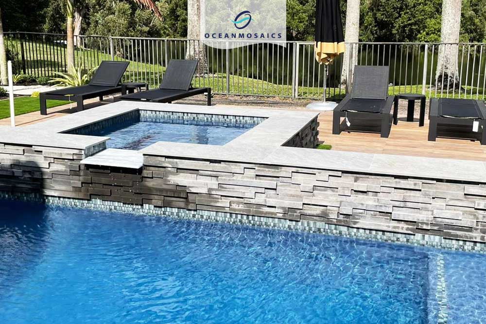 Extant Sky 1x2 Pool Mosaic Glass Tile