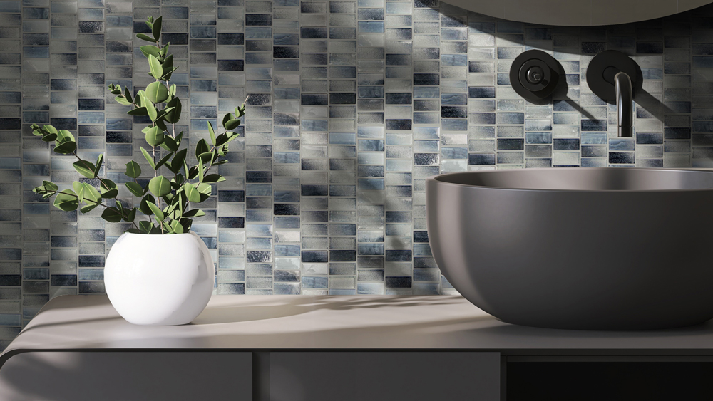 Extant Sky 1x2 Pool Mosaic Glass Tile