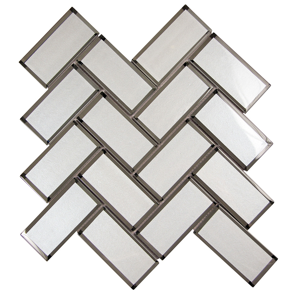 Silver Bling Mirror Glass Mosaic Backsplash Tile