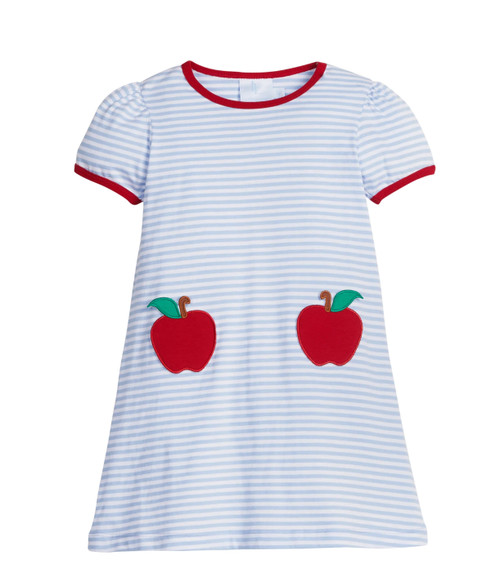 Appliqué Pocket Dress in Apple