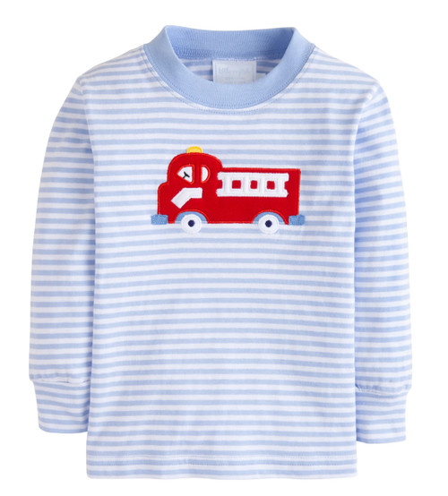 Appliqué T-Shirt in Fire Truck