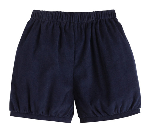 Banded Short in Navy Corduroy