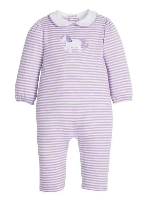 Peter Pan Appliqué Romper with Unicorn