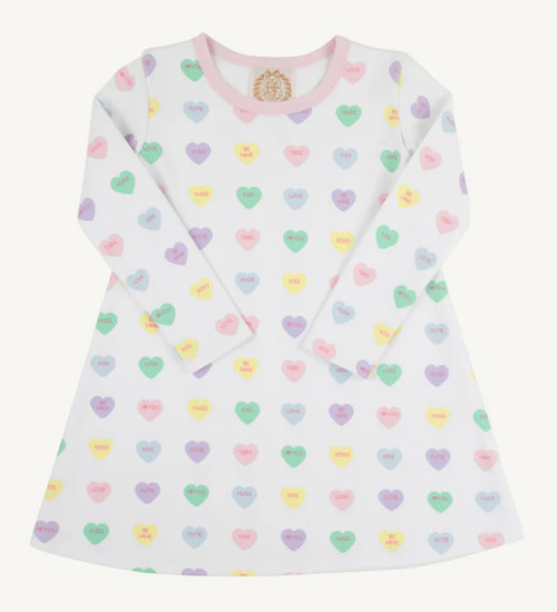 Long Sleeve Polly Play Dress in We Heart You