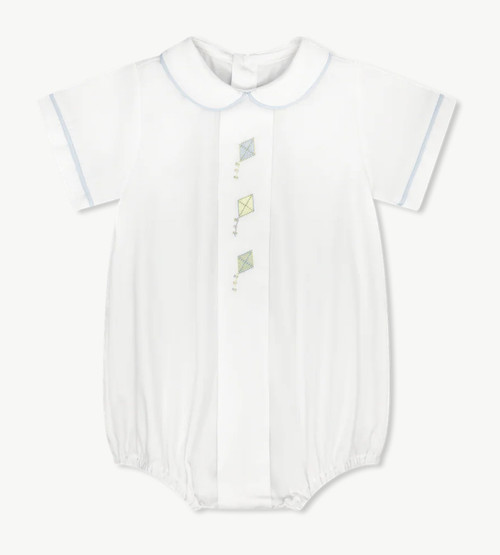 Palmer Bubble in Classic White with Kite Embroidery