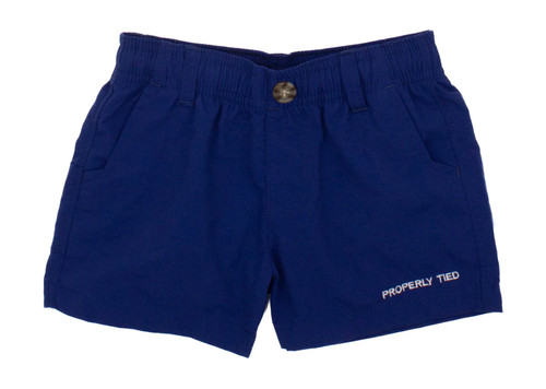 Boys Mallard Short in Marine Navy