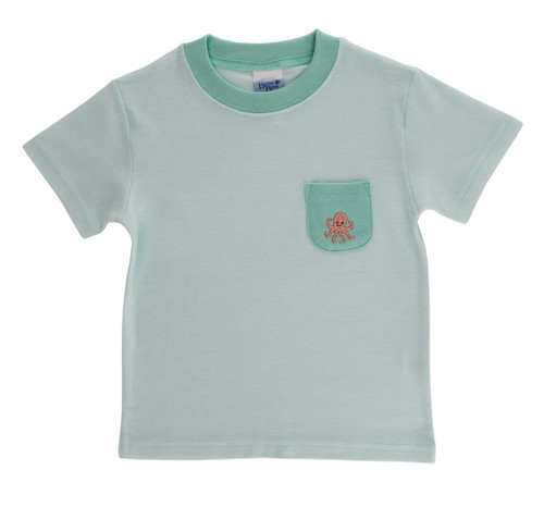 Boys Pocket Tee in Sea Animals