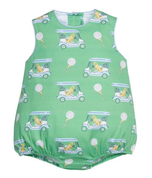 Round Neck Bubble in Blue Paws on Par