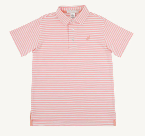 Prim and Proper Polo in Sanibel Island Stripe