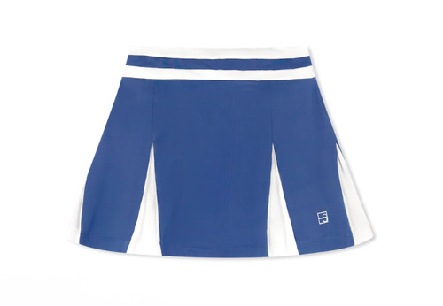 Courtney Skort in Baton Rouge Blue and Pure Coconut