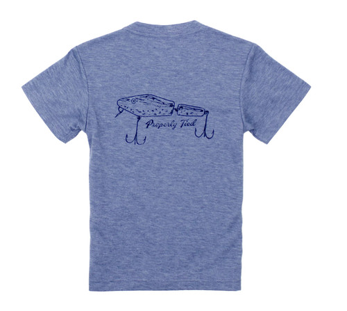 Portland Pocket Tee in Lure on Denim