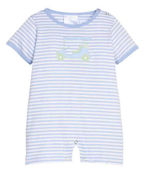 Appliqué Romper in Golf Cart