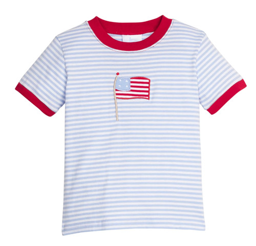 Appliqué T-Shirt in Flag