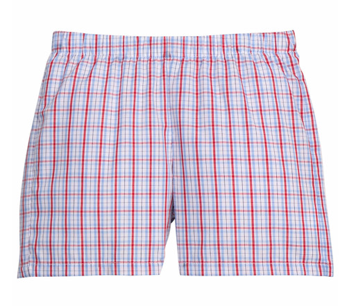 Basic Short in Patriotic Plaid