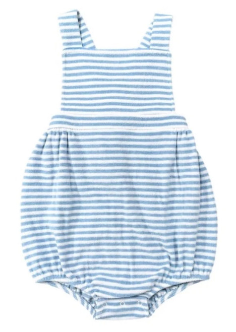 Henry Bubble in Light Blue Stripe Terrycloth