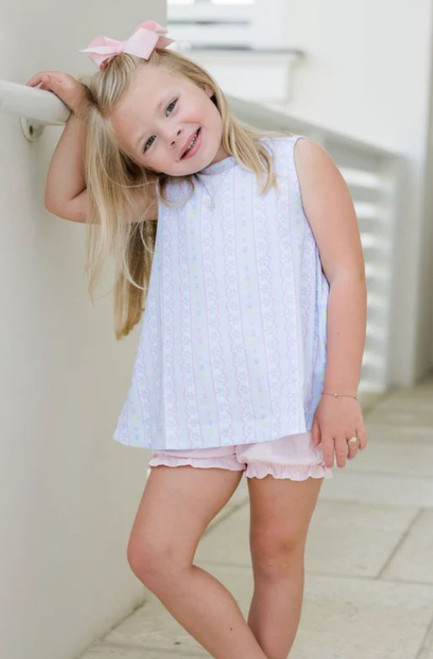 Lottie Bloomer Set in Floral Scallop