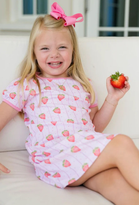 Play Dress in Strawberry Stripe