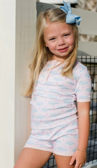 Girls Two Piece Jammies in O’Whale