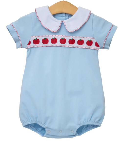 Short Sleeve Bubble in Apple Ribbon