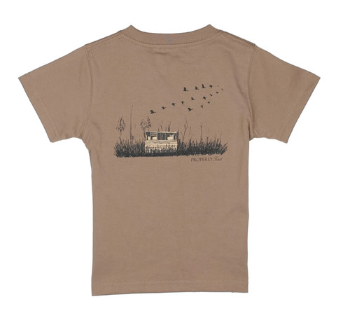Short Sleeve Tee in Duck Blind on Walnut