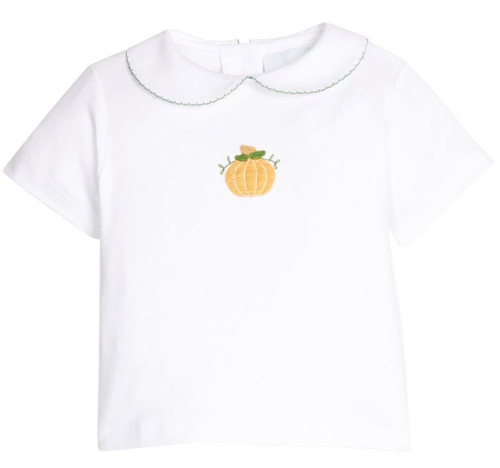 Crochet Peter Pan Shirt in Pumpkin