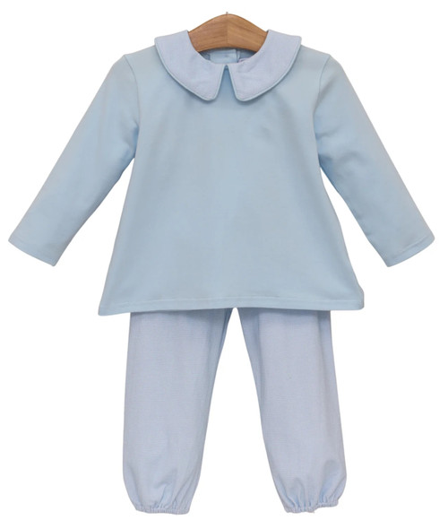 Archie Bloomer Pant Set in Light Blue