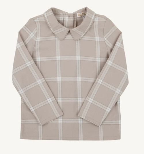 Long Sleeve Peter Pan Collared ONESIE in Thompson Park Plaid