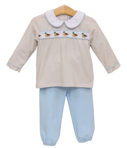 Long Sleeve Bloomer Pant Set in Mallard Migration