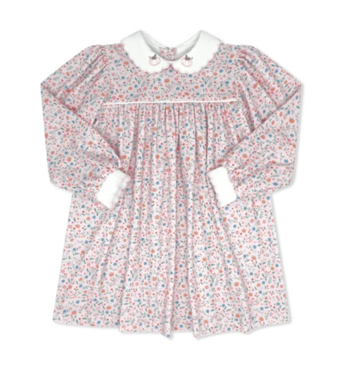Long Sleeve Memory Making Dress in Pumpkin Grove Floral