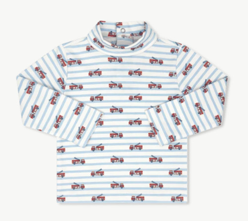 Tiny Tot Turtleneck in Hook and Ladder