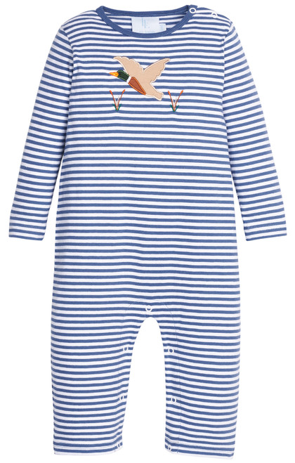Appliqué Romper in Flying Mallard