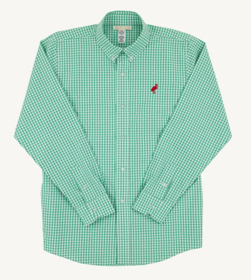 Dean’s List Dress Shirt in Gibson Island Green