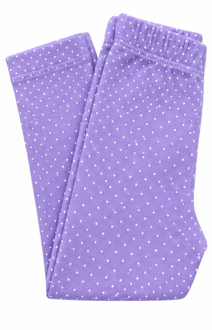Straight Legging in Lavender Polka Dot