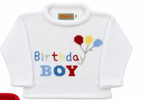 Rollneck Sweater in Birthday Boy