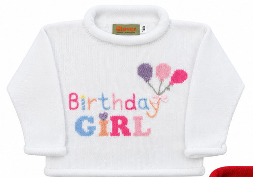 Rollneck Sweater in Birthday Girl