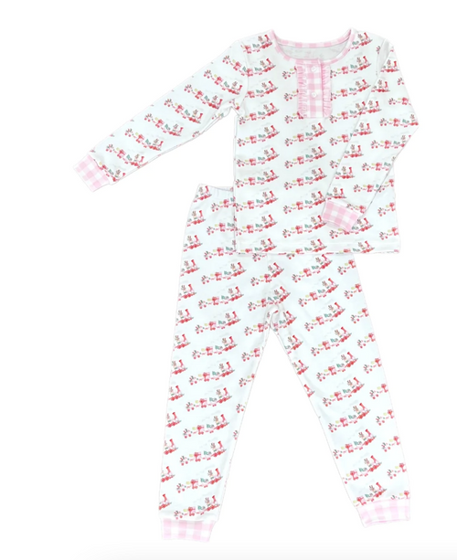 Girls Two-Piece Jammies - Christmas Train