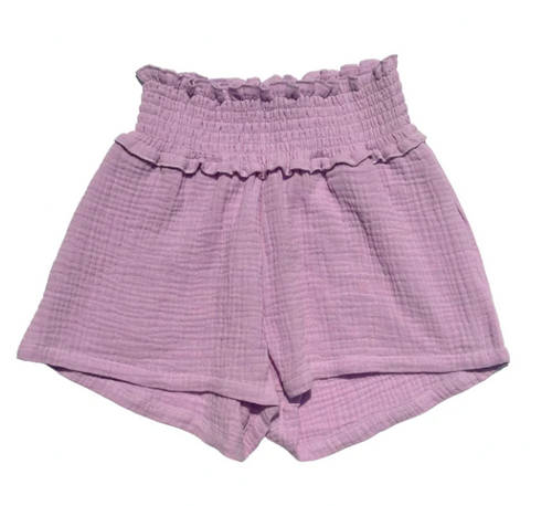 Sadie Shorts- Orchid Gauze