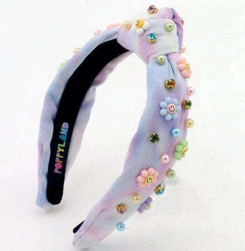 Smiley Flower Headband