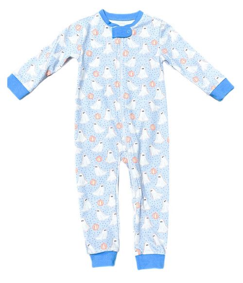 Boys One-Piece Zip Jammies - Ghost