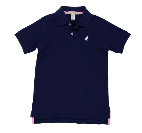 Prim and Proper Polo in Nantucket Navy