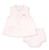 Maria Diaper Set in Blessings Pink with Bow