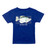 Short Sleeve Shirt with Crappie on River Blue