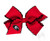 Medium Grosgrain Bow in Go Dawgs with Moonstitch