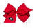 King Grosgrain Bow in Go Dawgs with Moonstitch