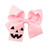 Jack O Lantern Hair Bow in Pink